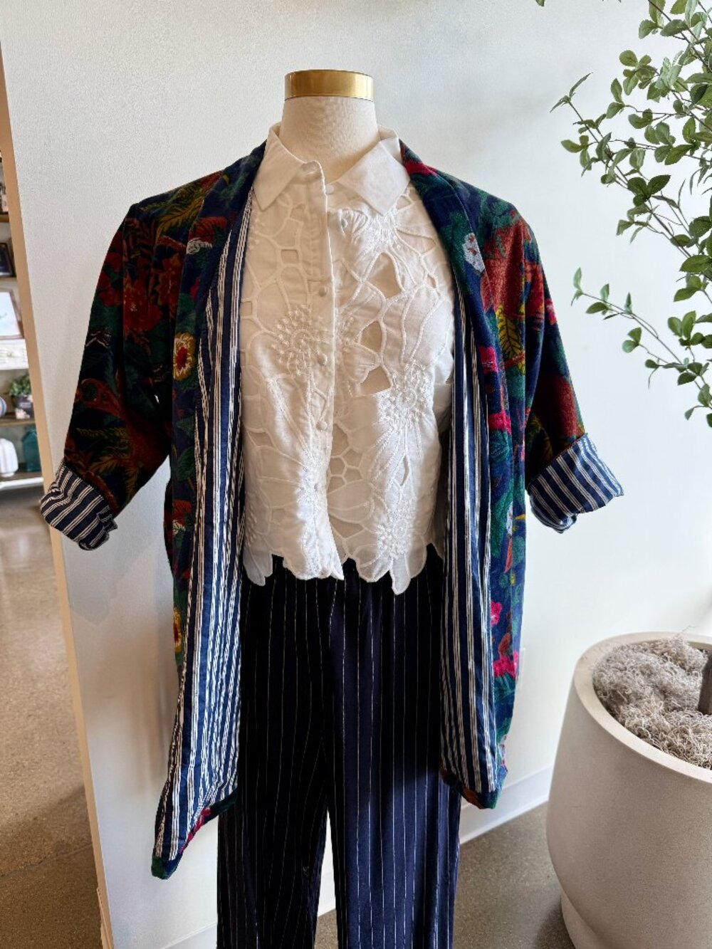 Eleanor James Velvet Lounge Jacket